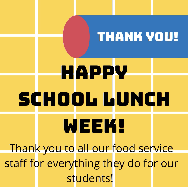 Happy School Lunch Week!