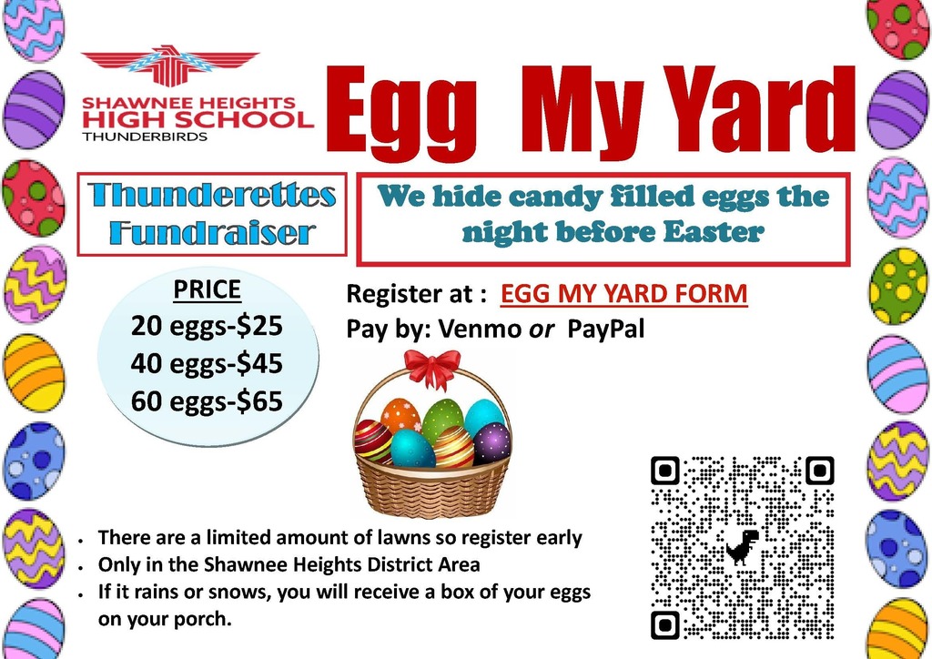 Egg My Yard - Thunderettes Fundraiser 